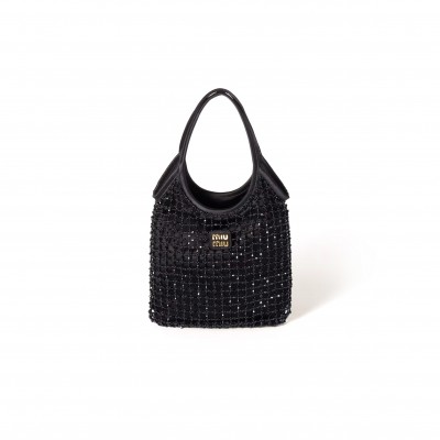 MIU MIU IVY BEADED DUCHESSE BAG 5BA281 (24*20cm)